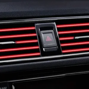 Car Air Conditioner Air Outlet Decorative Strips Colour Red