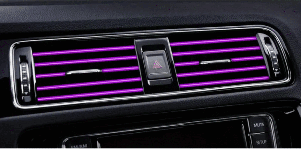 Car Air Conditioner Air Outlet Decorative Strips Colour Purple