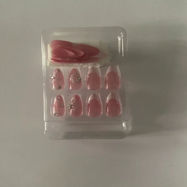 Ladies Light Pink False Nails
