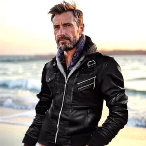 Men`s Black Leather Jacket
