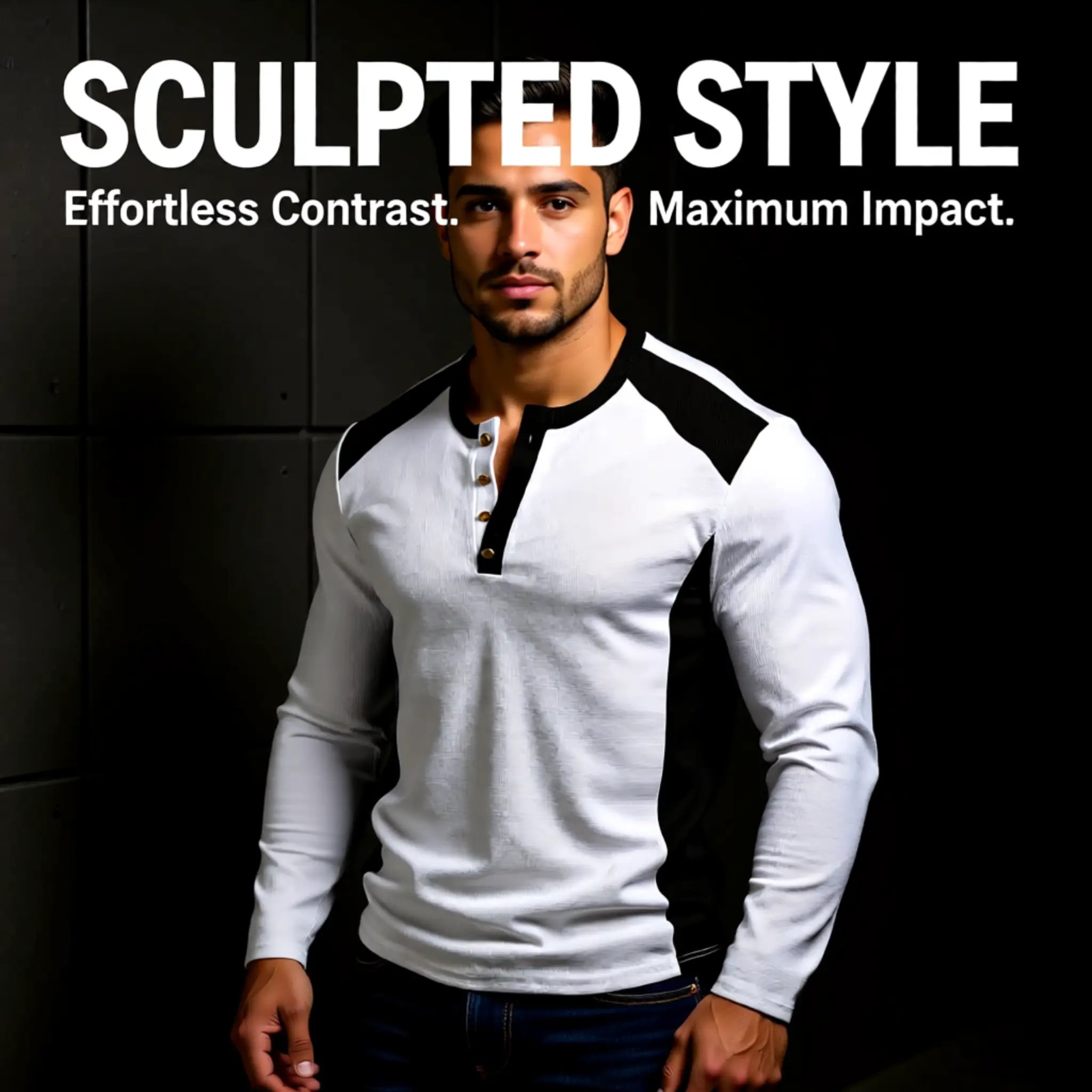 Mens shirt Colour White and Black