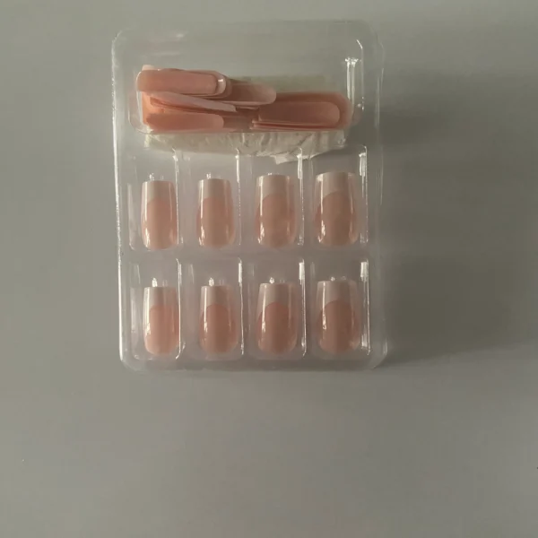 Ladies Pink False Nails