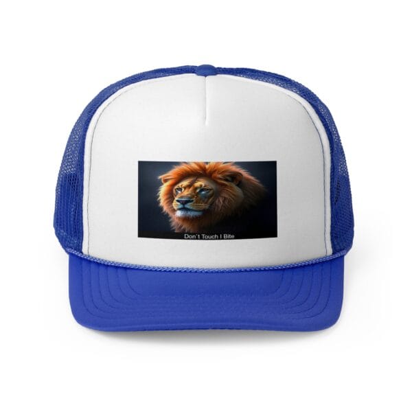 Lion Graphic Trucker Cap - Don't Touch I Bite - Image 9