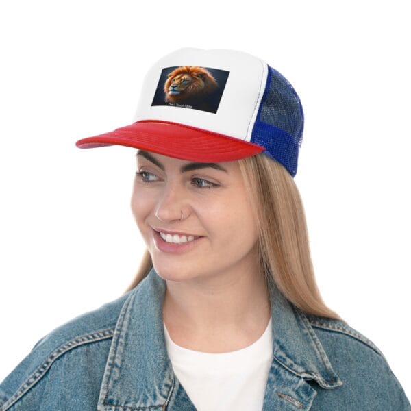 Lion Graphic Trucker Cap - Don't Touch I Bite - Image 8