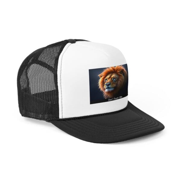 Lion Graphic Trucker Cap - Don't Touch I Bite - Image 2