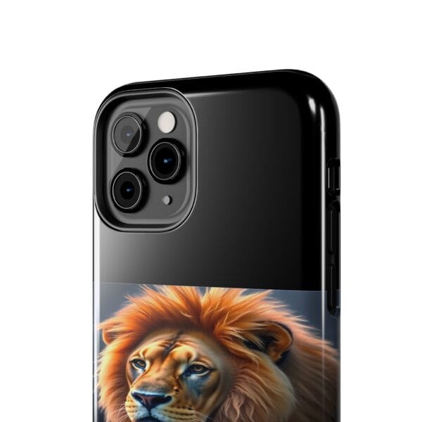 Lion-Themed Tough Phone Case - 'Don't Touch, I Bite. - Image 8