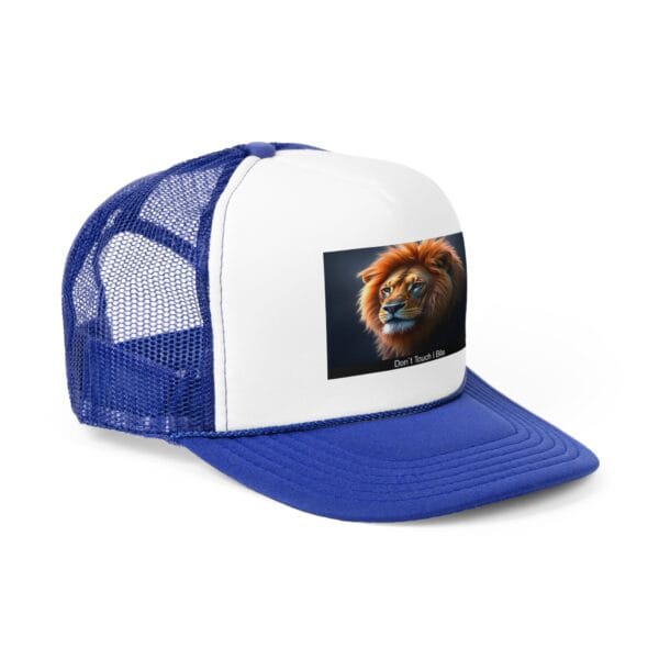Lion Graphic Trucker Cap - Don't Touch I Bite - Image 10