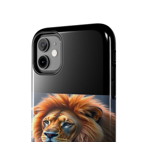Lion-Themed Tough Phone Case - 'Don't Touch, I Bite. - Image 4