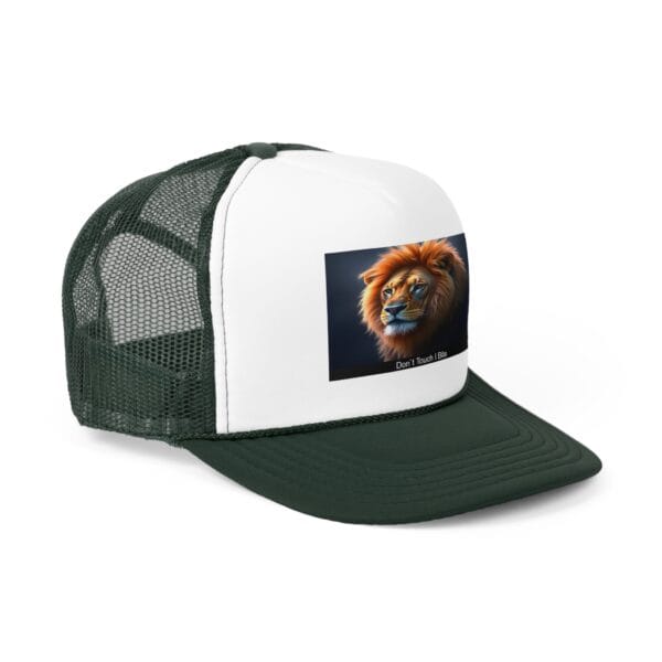 Lion Graphic Trucker Cap - Don't Touch I Bite - Image 14