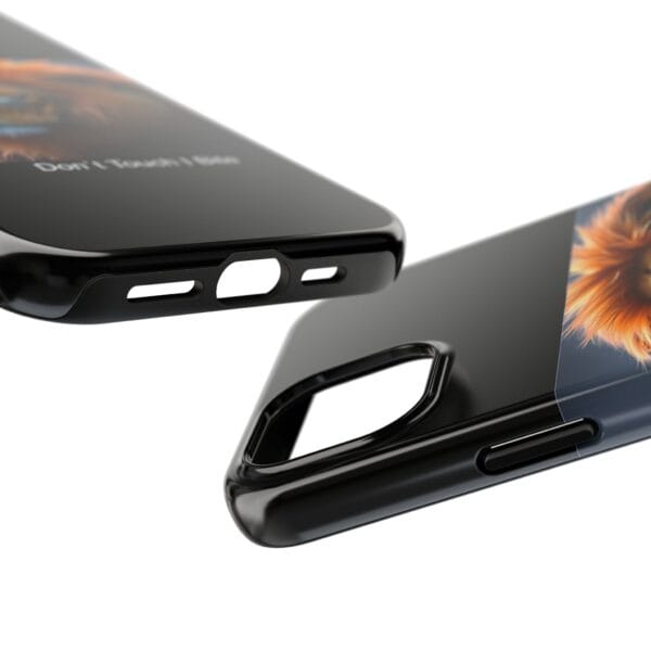 Lion-Themed Tough Phone Case - 'Don't Touch, I Bite. - Image 23