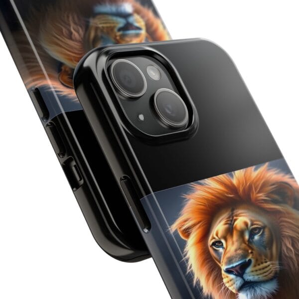 Lion-Themed Tough Phone Case - 'Don't Touch, I Bite. - Image 18