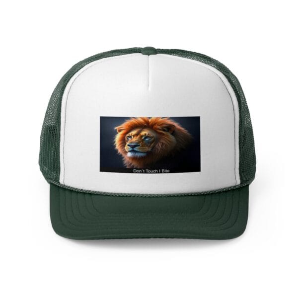 Lion Graphic Trucker Cap - Don't Touch I Bite - Image 13