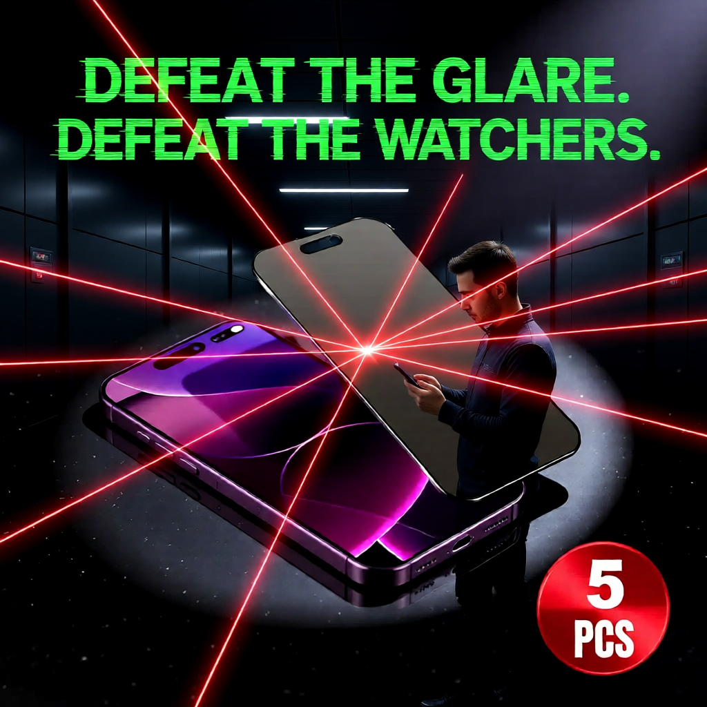 Anti-Spy Ceramic Film limits viewing angles to protect sensitive on-screen information from nearby onlookers.