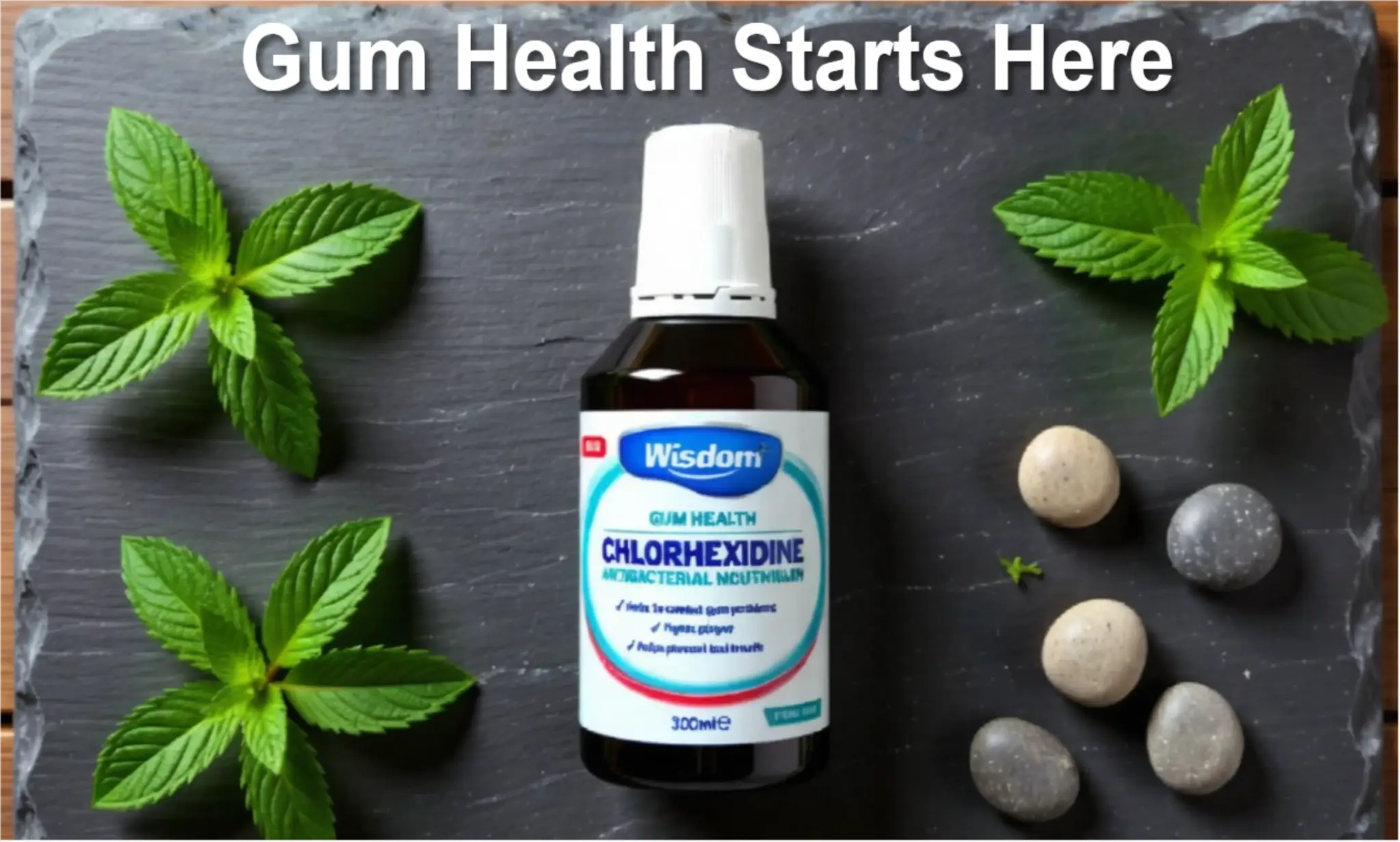 Wisdom Fresh Mint Mouthwash for gum health